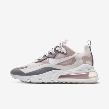 Nike Air Max 270 React - Női Utcai Cipő - Lila/Szürke/Szürke/Fehér